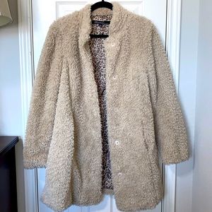 Kenneth Cole size medium above the knee fluffy jacket